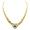 Collier Collier Maille haricot Or jaune Emeraude, Diamant 58 Facettes 4013232CN