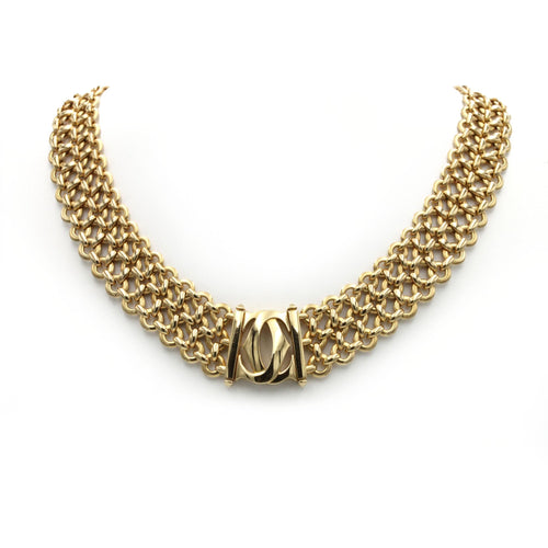 Collier CARTIER - Collier Pénélope Double C Or jaune 58 Facettes 250222R