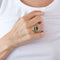 Bague Bague double améthyste aigue-marine 58 Facettes LP618/15