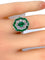 Bague Bague marguerite en or blanc 18 carats en émeraudes et diamants 58 Facettes AB216