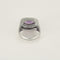 Bague 56 Bague en or blanc, diamants et améthystes 58 Facettes B250466
