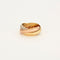Bague 52 CARTIER - Bague Trinity 1 anneau pavé de diamants 58 Facettes