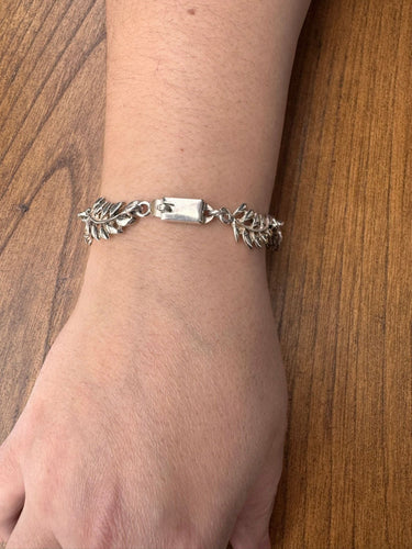 Bracelet Bracelet argent feuille 58 Facettes
