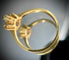 Bague 54 Bague Art Nouveau or jaune diamants 58 Facettes