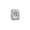 Bague 51 Bague or blanc oxyde de zirconium et diamants 58 Facettes 1.0000076/3