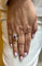 Bague 52 Bague ancienne en or blanc rubis et diamants 58 Facettes