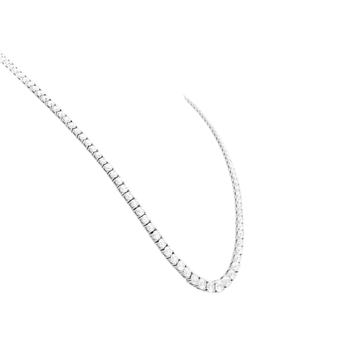 Collier Collier rivière or blanc et diamants. 58 Facettes 34485