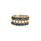 Bague 56 Bague or jaune et gris, saphir et diamants 58 Facettes CHOL0944