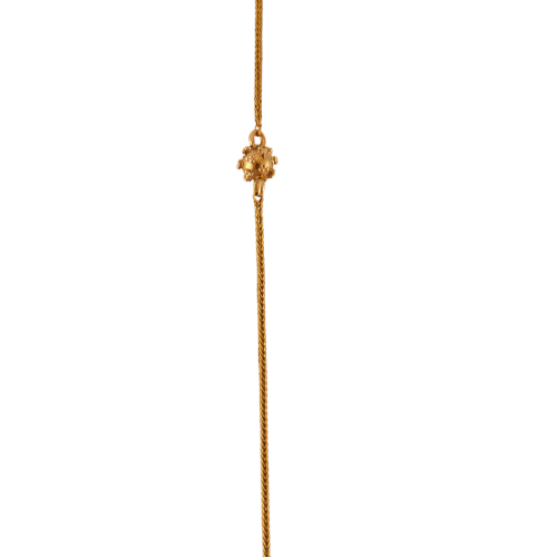 Collier Chaîne ancienne en or jaune 18 carats à 3 éléments 58 Facettes