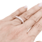 Bague 52 Demi-alliance or blanc et diamants. 58 Facettes 34472