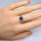 Bague 56 Bague saphir et diamants vers 1900 58 Facettes AB306