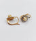 Dormeuses marguerite antique or 18k perle et diamants taille roses (circa 1900)