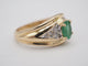 Bague 49 Bague jonc or 750 emeraude 58 Facettes