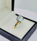 Bague 50 Bague en or avec topaze bleu clair 58 Facettes