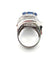 Bague 52 Magnifique bague en or blanc massif 18 carats ornée d'un saphir et de diamants. 58 Facettes