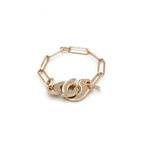 Bague 53 DINH VAN - Bague Menottes R7 58 Facettes 240307R