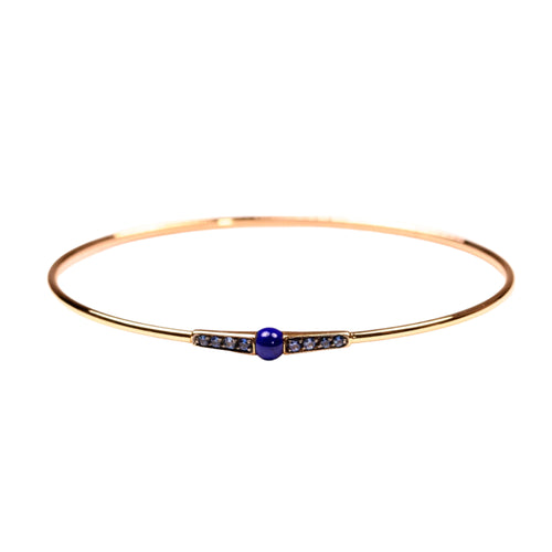 Bracelet POMELLATO-Bracelet Jonc Il ne m'aime pas, lapis-lazuli et saphirs 58 Facettes