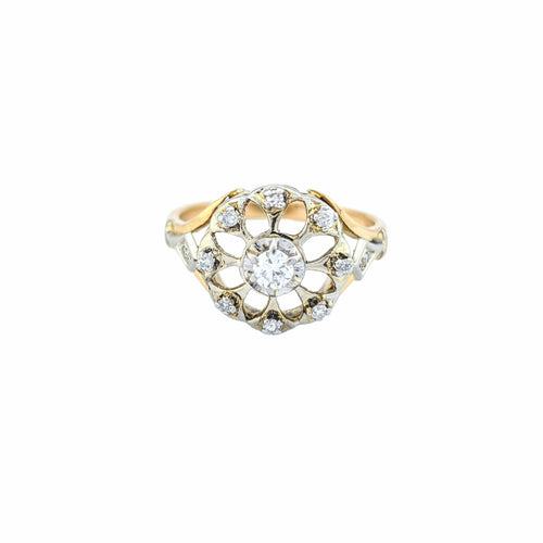 Bague Bague en or jaune et diamants 58 Facettes 31887