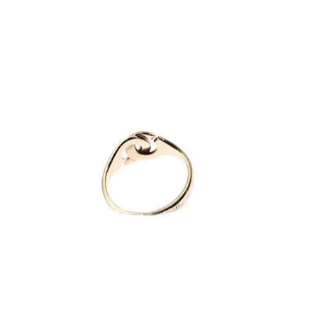 Bague 54 DINH VAN - Bague Menottes R10 en Or jaune 58 Facettes 81442