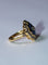 Bague Fleur or jaune, diamants, saphirs