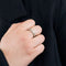 Bague 51 Alliance Américaine or blanc et diamants 58 Facettes GU185