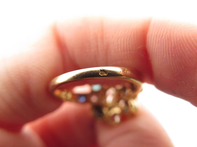 Bague 51 bague marguerite victorienne t51 sertie diamants 1.21ct saphir or jaune 18k 58 Facettes 270500