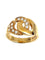 Bague 55 DINH VAN. Collection "Menottes", bague or rose et diamants (moyen modèle) 58 Facettes