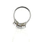 Bague 53 Bague trilogie or blanc avec diamants 58 Facettes