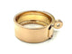 Bague 53 HERMES. Collection "Kelly", bague or rose 18K et diamants 58 Facettes