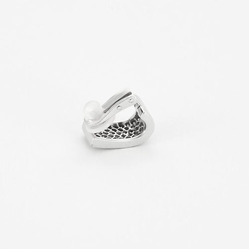 Boucles d'oreilles Boucles d'oreilles or blanc et diamants 58 Facettes B250362