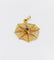 Pendentif vintage or jaune araignée sur sa toile, pierre bleue et perle 58 Facettes A06223