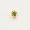 Boucles d'oreilles Boucles d'oreilles marguerites or jaune, émeraude et diamants 58 Facettes 250242