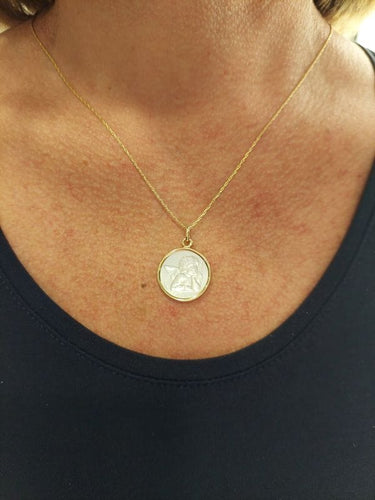 Pendentif ARTHUS BERTRAND - Médaille ange raphaël 58 Facettes 088551