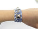 HERMES rival caval bracelet collier de chien cuir barenia toile rare