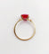 Bague 54.5 Bague cocktail Art Déco or jaune, rubis synthétique 58 Facettes A06308