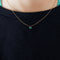 Collier Collier or jaune La Brune et La Blonde émeraude 58 Facettes 43166