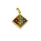 Pendentif Pendentif carré et quartz de couleurs 58 Facettes REU0798X2