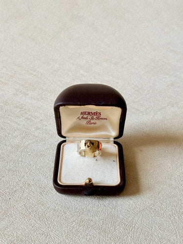 Bague 53 HERMÈS - Bague Kelly Cadenas Argent et Or Jaune 58 Facettes WC-2025-1723
