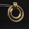 Boucles d'oreilles Boucles d'oreilles doubles créoles dorées 58 Facettes