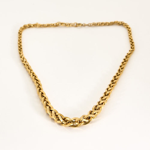 Collier Collier en or jaune tressé 58 Facettes PER15082