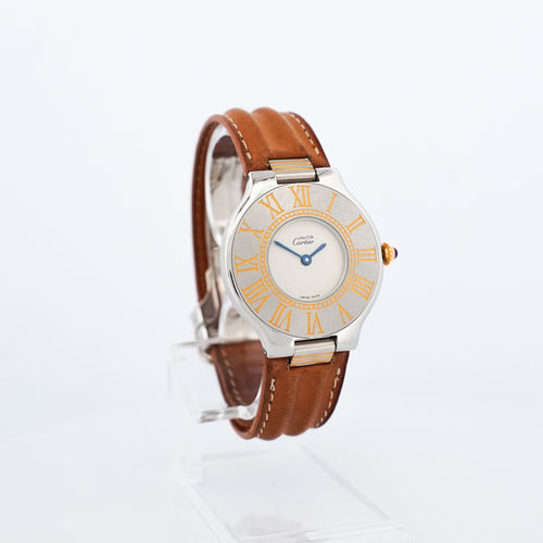 Montre CARTIER - Montre Must 21 - Cadran ivoire - Moyen modèle 58 Facettes