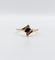 Bague 54 Bague vintage or jaune, saphir navette et diamants 58 Facettes A05234