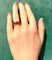 Bague 50 Bague en or jaune 18 carats, 6 rubis et 4 diamants 58 Facettes AB551