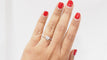 Bague 52.5 Bague solitaire en or blanc et diamant 58 Facettes 32080