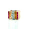 Bague 53 Bague tank en or 18 carats diamants et rubis 58 Facettes