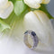 Bague BAGUE SAPHIRS PAVAGE DIAMANTS OR GRIS 18K 58 Facettes 0