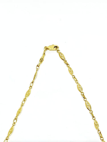 Collier Collier or jaune Art Déco 58 Facettes