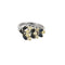 Bague 57 Bague en or blanc, diamants et saphirs 58 Facettes PER00662