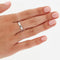 Bague 54 BAGUE DIAMANTS EN OR BLANC 18 CARATS 58 Facettes RÉF 6025/18