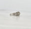Bague Bague ancienne or blanc jarretière diamants 58 Facettes